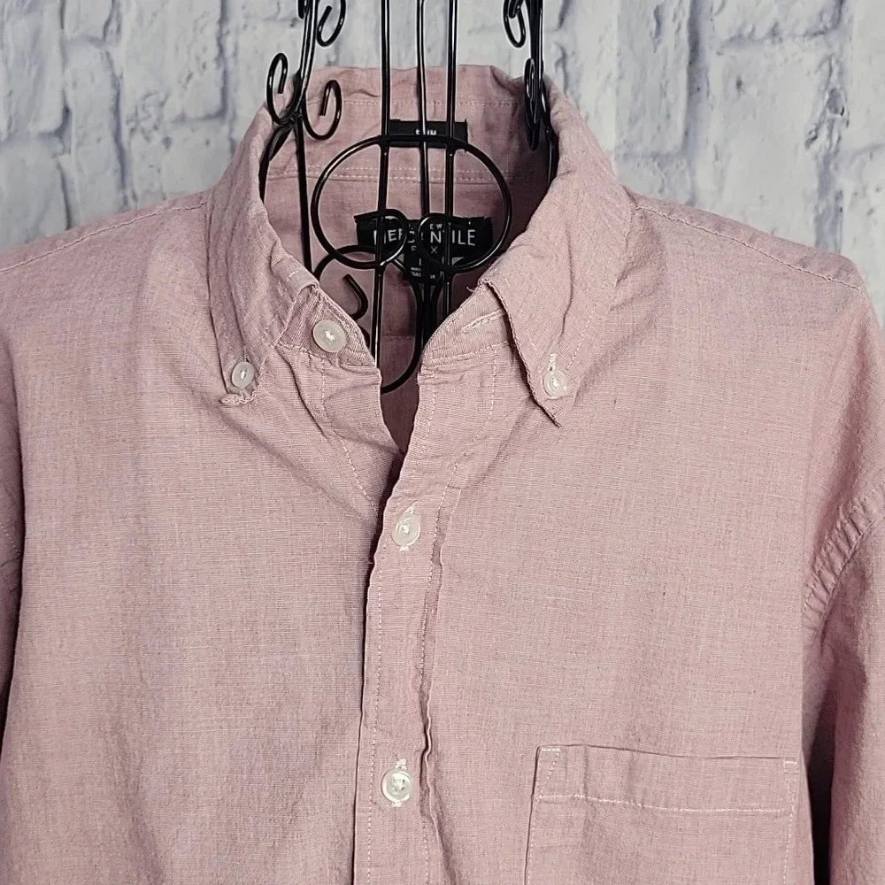 J. CREW MERCANTILE Flex Light Purple Button Up‎ Men's Shirt Large